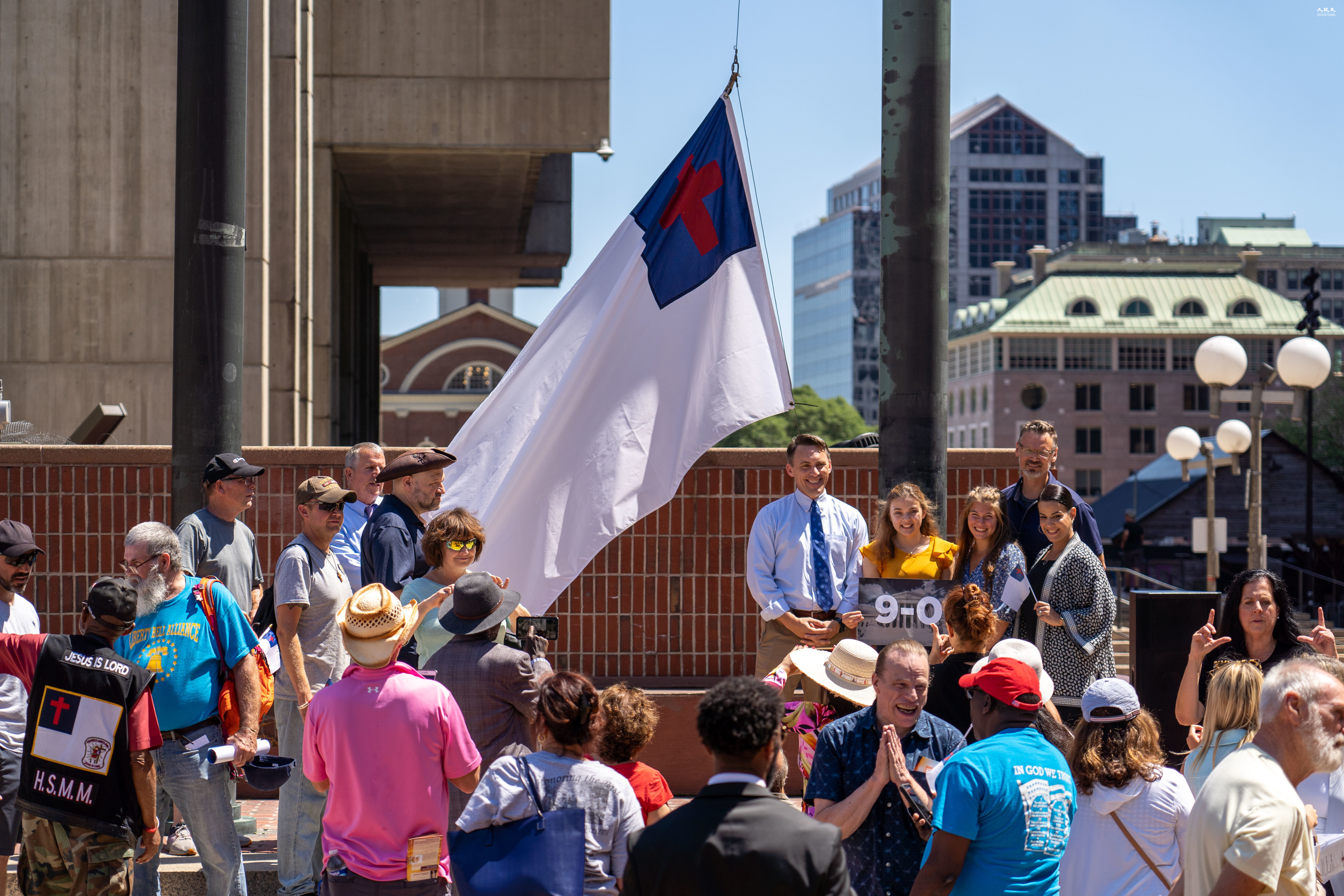贏言論自由訴訟基督教旗升上波士頓市府廣場| 憲法營| Camp 