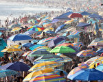 隨著氣溫上升 灣區居民湧向海灘