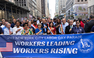 紐約市勞工節遊行140周年 表揚各行各業工人貢獻