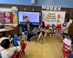 纽约市主计长与黄敏仪访法拉盛PS163双语小学