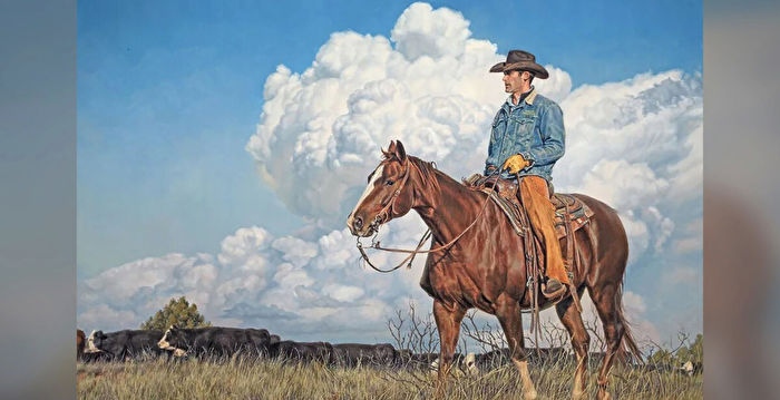 组图：油画家笔下的美国西部牧场 细腻逼真