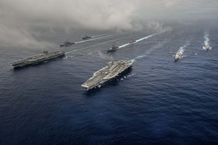 美國海軍航艦戰鬥群。