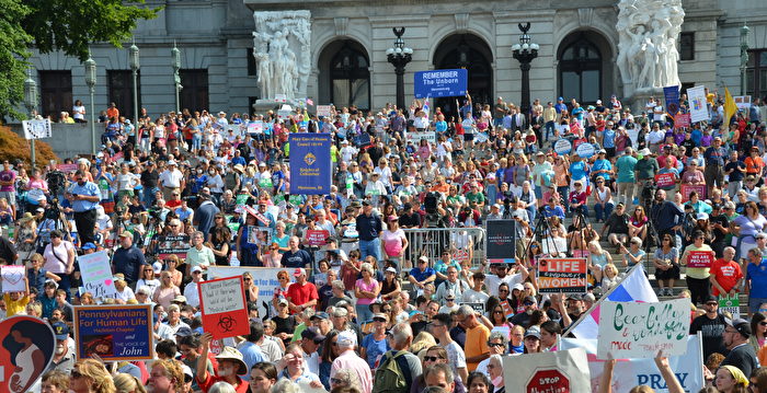 宾州首府五千人集会 支持生命权