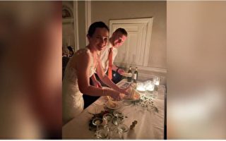 飓风菲奥娜来袭 加国情侣手机照明下完成婚礼