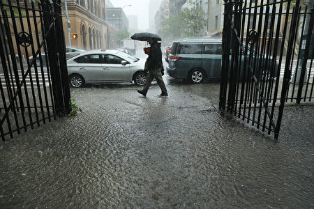 紐約市陰雨天氣或持續到週三 氣象 預報 陣風 大紀元