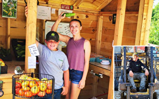 12歲童熱愛農業 每天辛勤務農並擺攤賣菜