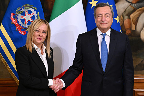 組圖：梅洛尼出席意大利總理交接儀式