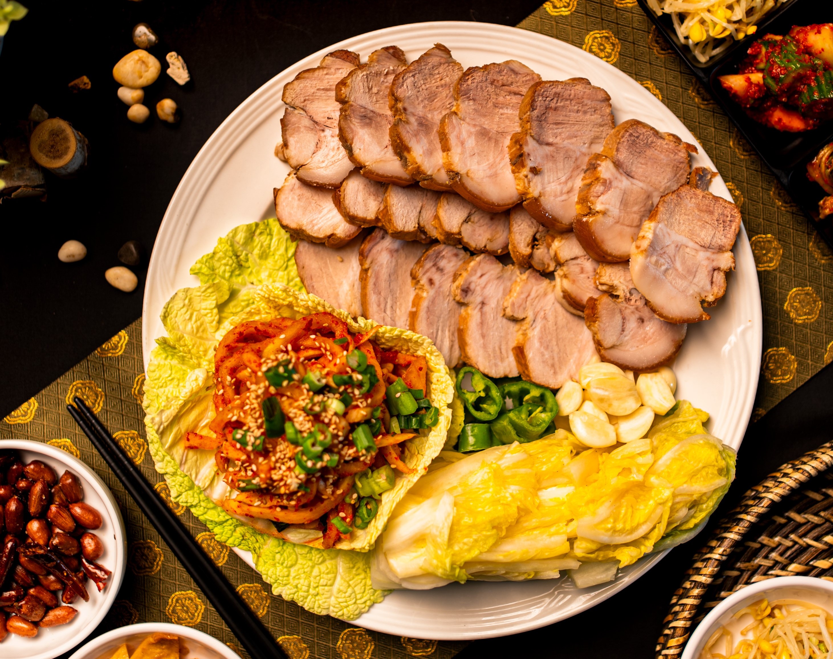 [玩食] 韓式烤肉 & 解膩用生菜包肉小菜作法