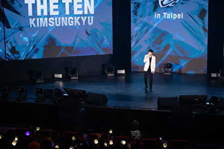 韩国实力派INFINITE主唱金圣圭 在台北举办歌迷见面会。