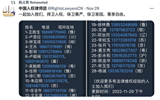 中国人权律师团发声 将协助抗议封控人士维权