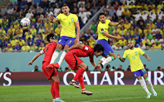 世界盃：巴西大勝韓國 八強戰對陣克羅地亞