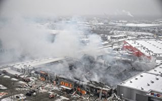 莫斯科市郊七千平米商場大火 一人死亡