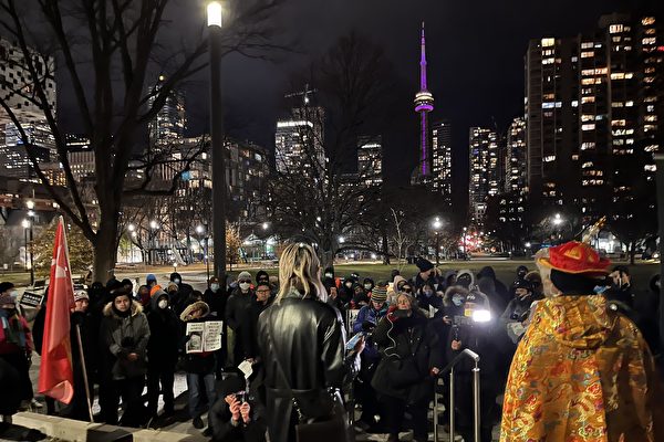 加拿大五城联动声援中国民众 要求共产党下台