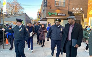 纽约市总警司访茉莉丘 重视亚裔商家安全