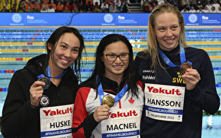 加拿大華裔女泳將麥克尼爾再獲短池世錦賽金牌