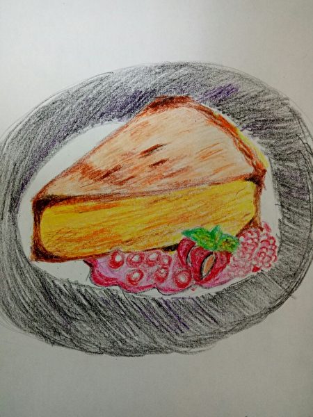 阿山的手绘甜点也让人喜爱。