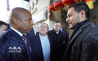 紐約市長訪東百老匯 華社提四項訴求救經濟