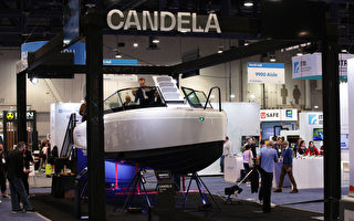 组图：Candela电动水翼船 获称水中特斯拉