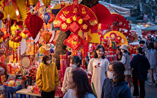 组图：越南迎黄历新年 民众参观市集