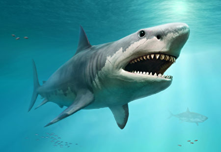 美国女童发现的巨齿鲨牙齿 有1500万年历史