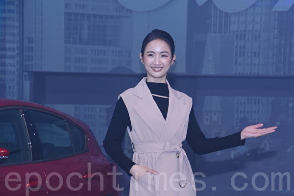 林依晨 於2023年2月1日在台北 Ford福特六和汽車邀擔任新車代言 活動 。