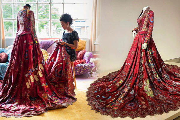 50個國家的370名工匠歷時13年打造出驚豔紅裙