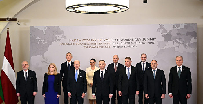 组图：拜登在波兰会晤东欧九国领袖