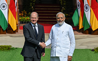 组图：德国总理朔尔茨访印度 加强双边关系
