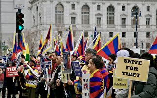 數百藏人舊金山集會 紀念抗共起義64週年
