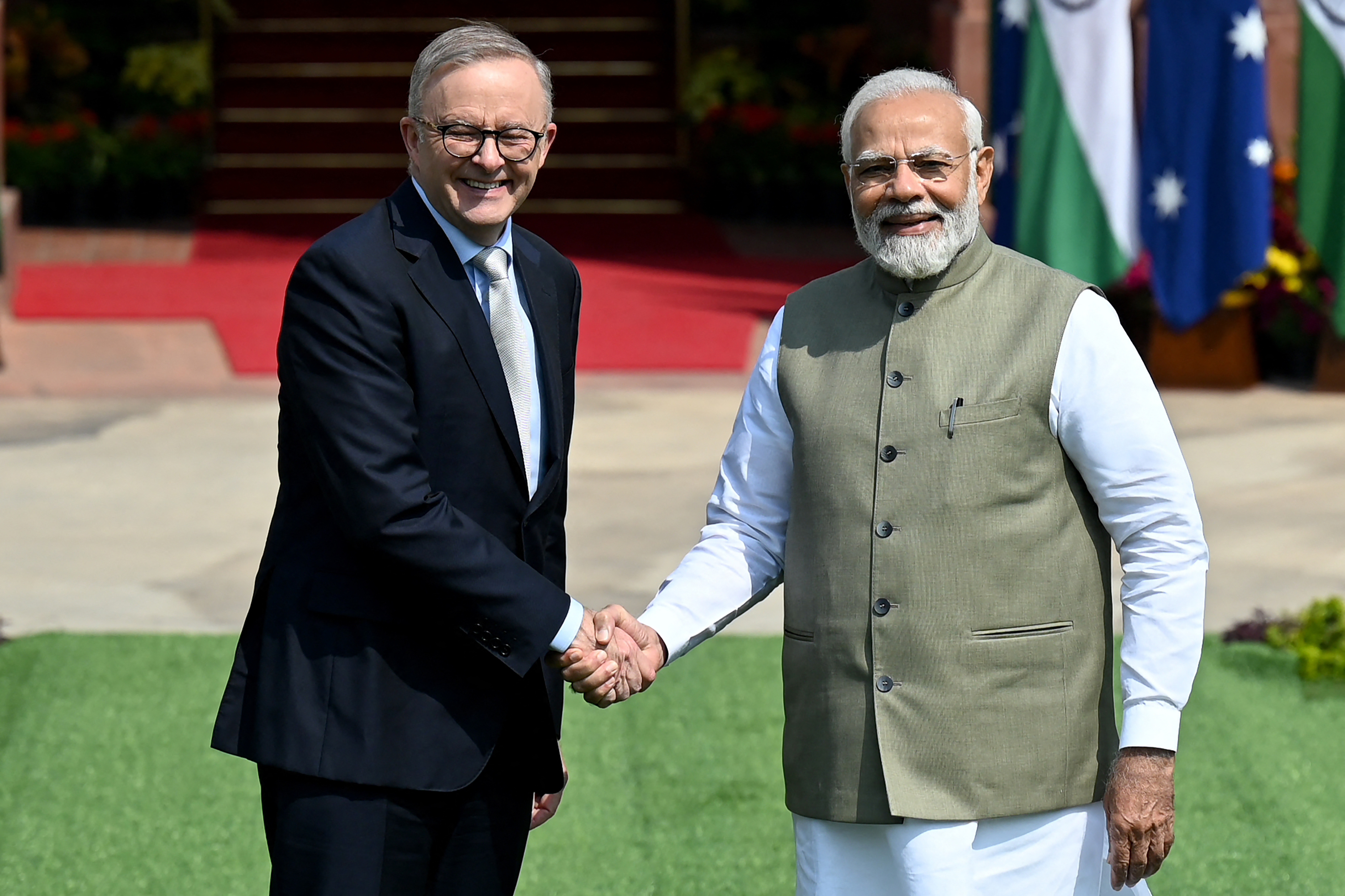 组图：澳洲总理访印度加强两国合作关系| 澳大利亚| 访问| 阿尔巴尼斯| 大纪元