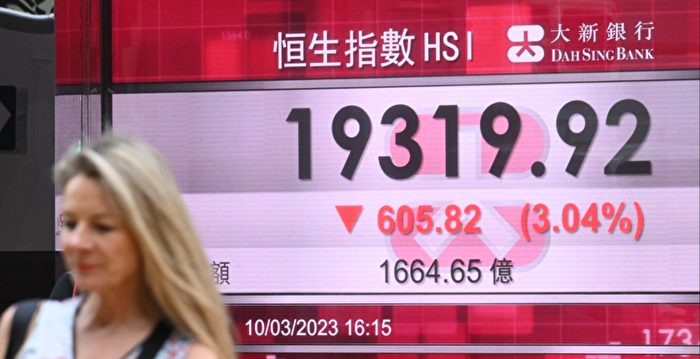 中共两会关键日股市大跌 凸显投资者没信心