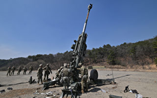 組圖：美韓聯合軍演 進行野戰炮擊訓練