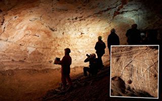 西班牙史前洞穴重见天日 绘有上百幅独特壁画