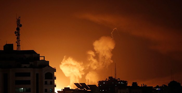 反击哈马斯火箭弹袭击 以色列空袭加沙地带