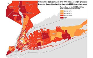 紐約州眾議會新版選區地圖呈州議會審議