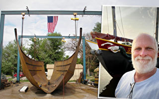 男子耗时十余年建74英尺长钢船 终圆冒险梦