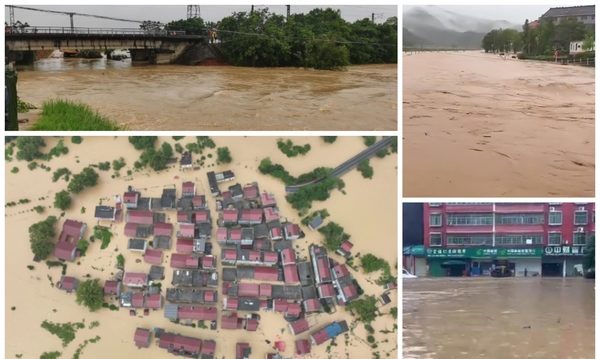 特大暴雨袭江西多地 丰城河堤溃口四村被淹