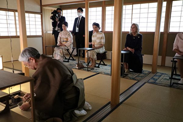 組圖：G7領袖夫人品茶觀舞 體驗日本文化