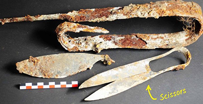 德国古墓出土2300年前剪刀 制作工艺精良