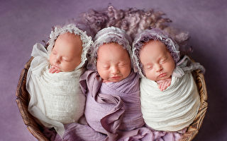 兩億分之一概率 英國夫婦生下罕見同卵三胞胎 