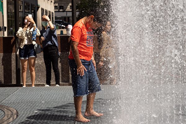本周纽约市将持续高温 体感温度或达110华氏度