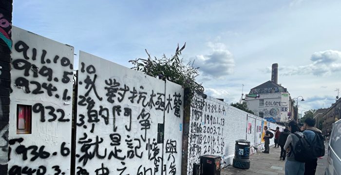 多位英国华人访伦敦墙：这是中国的民主墙