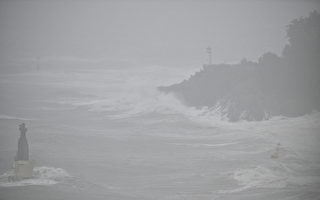 組圖：颱風卡努襲擊韓國 帶來強風豪雨