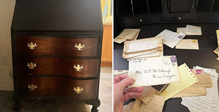 夫妇翻新桌子惊见百年老物件 设法物归原主