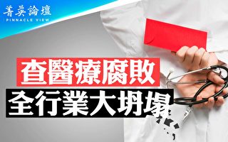 【菁英论坛】查医疗腐败 全行业大坍塌