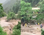 湖北山石崩塌致7死 广西上林山洪爆发