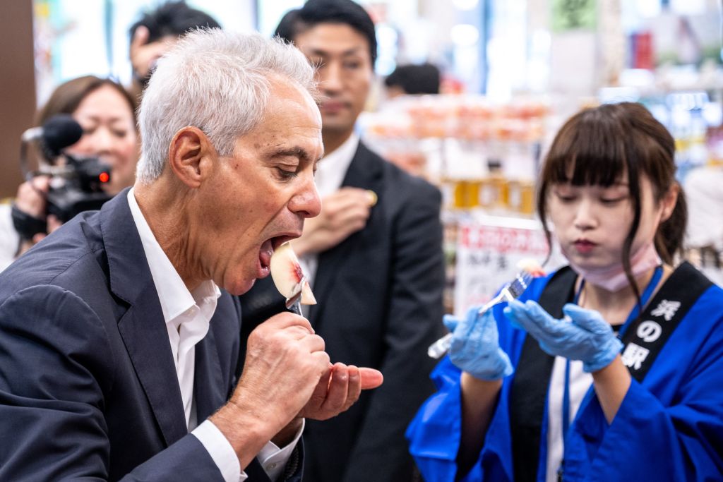 美国大使吃福岛海鲜批中共胁迫力挺日本| 伊曼纽尔| 美国驻日本大使| 废水| 大纪元
