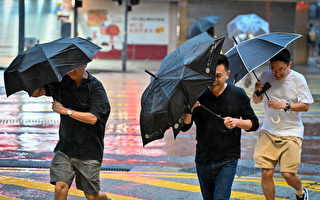 组图：台风苏拉逼近香港 市民谨慎防范