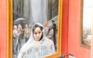 震撼人心的畫作《真善忍畫展》 在硅谷展出