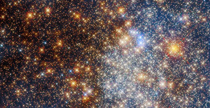 NASA新照：银河系内嵌着闪闪发光球状星团